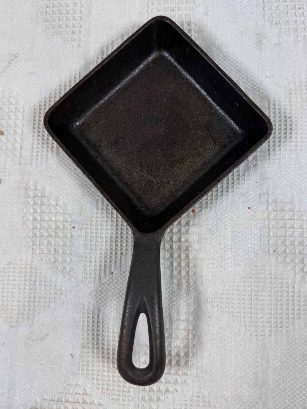 Griswold Cast Iron Square Egg Skillet 129 Vintage 1950s Cookware Since 1865